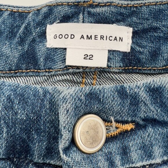 Good American Women's Plus High Rise Blue Jeans Size 22 - Picture 7 of 9